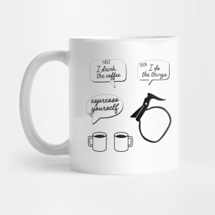 coffee talk (text) Mug